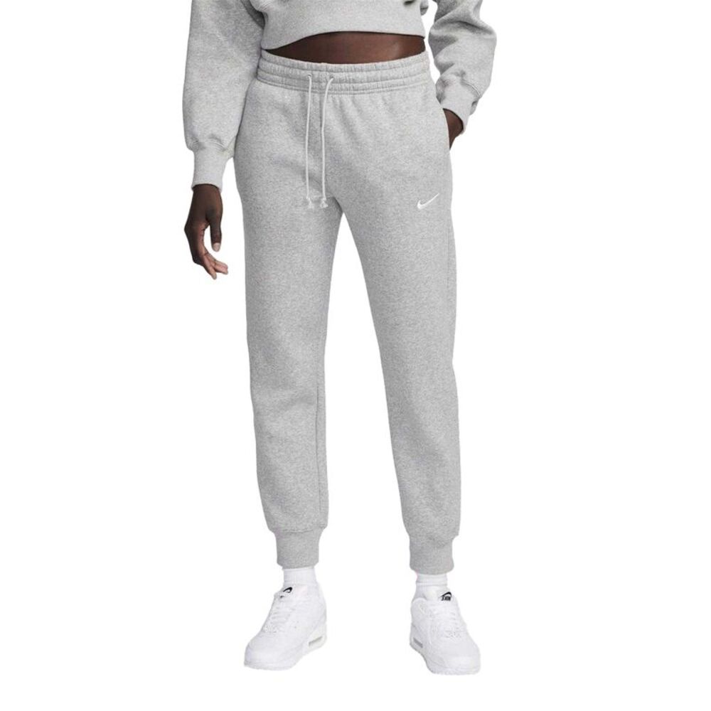 Nike Womens/Ladies Phoenix Fleece Mid Rise Sweatpants / Grey Marl